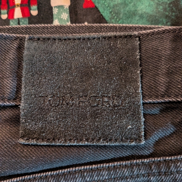 Tom Ford Distressed Men's Faded Black Jeans Straight Fit 33x30 - Picture 2 of 11